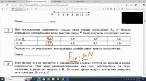 ЕГЭ по физике Задание 2 Сила трения