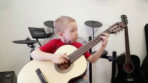 Густав Эрнесакс. Паровоз (исп. Костичев Степан, 6 лет) Гитара