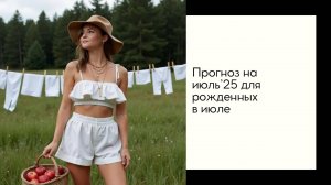 Прогноз на июль 2025 для рожденных в июле