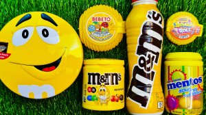 [АСМР] Распаковка и смешивание радужных конфет в банках M&M'S