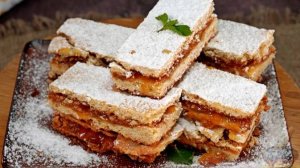 Крохкое тесто + сладость абрикосов = вкус из детства! ПЕСОЧНЫЙ ПИРОГ С АБРИКОСОВЫМ ДЖЕМОМ