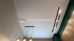 Натяжной потолок, в котором используются все тренды этого года. 2024. СТОК-ПОТОЛОК.