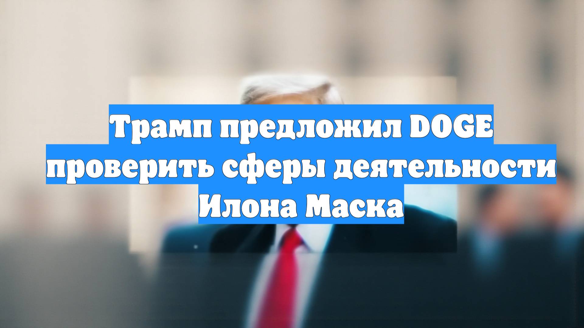 Трамп предложил DOGE проверить сферы деятельности Илона Маска