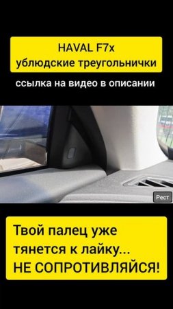 HAVAL F7X УБЛЮДСКИЕ ТРЕУГОЛЬНИЧКИ