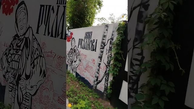 Обзор яркий забор в Горпарке Саратов 23.06.25