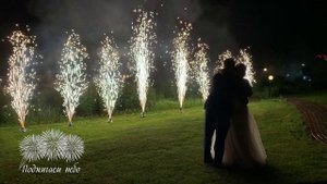 Холодные фонтаны. Стена из фонтанов | Поджигаем небо