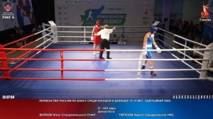 443 финал 63 кг ВОЛКОВ Игнат Ставропольский СКФО - ГИЛЯЗОВ Кирилл Свердловская УФО
