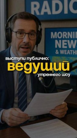 Выступи публично, как ведущий утреннего радио