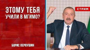 Этому тебя учили в МГИМО? [Борис Первушин. СТРИМ]
