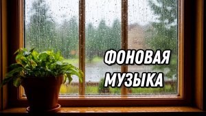 Красивая фоновая музыка без слов. Дождь за окном.