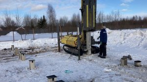 Монтаж железобетонных свай 200х200х5000
