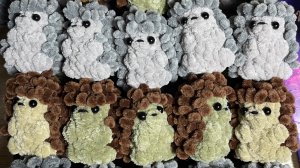 Обвязка игрушки вытянутыми петлями