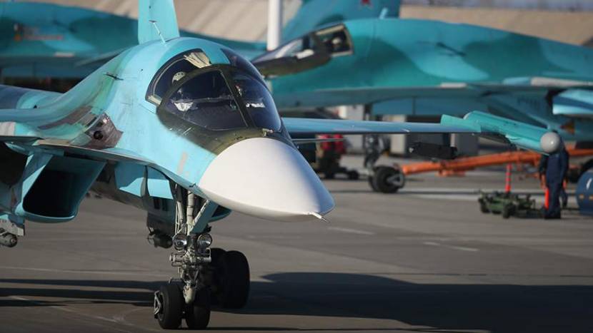 Экипаж истребителя Су-34 уничтожил пункт временной дислокации ВСУ