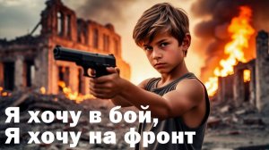 Патриотическая песня "Сердце горячее в путь зовёт, я хочу на фронт"
