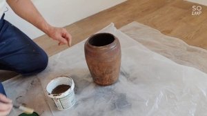 небольшая реставрация старого глиняного кувшина