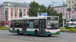 Автобус Scania OmniLink CL94UB (АС 059 22). Покатушки по Барнаулу.