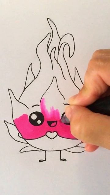 Давайте нарисуем кавайный рисунок ПИТАХАЙЯ