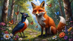 Аудиосказка. "Лиса и тетерев"