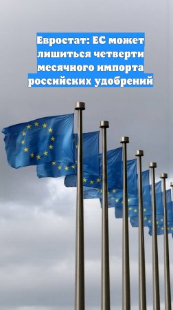 Евростат: ЕС может лишиться четверти месячного импорта российских удобрений