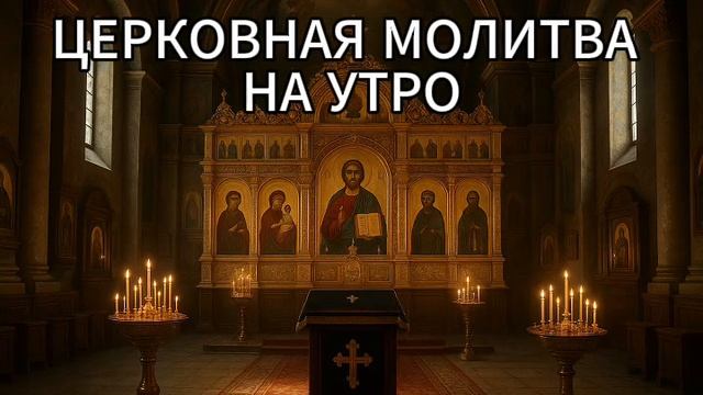 Церковная молитва на утро