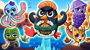 Итальянские мемы и Спрунки - Битва на выживание| Sprunki мультфильм