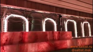 Установка соляного панно от компании Соляные технологии Saltist