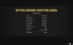Grand Theft Auto V мы прошли  ограбление банка и получили 201,600,000 $ долларов и проверили 1 миф