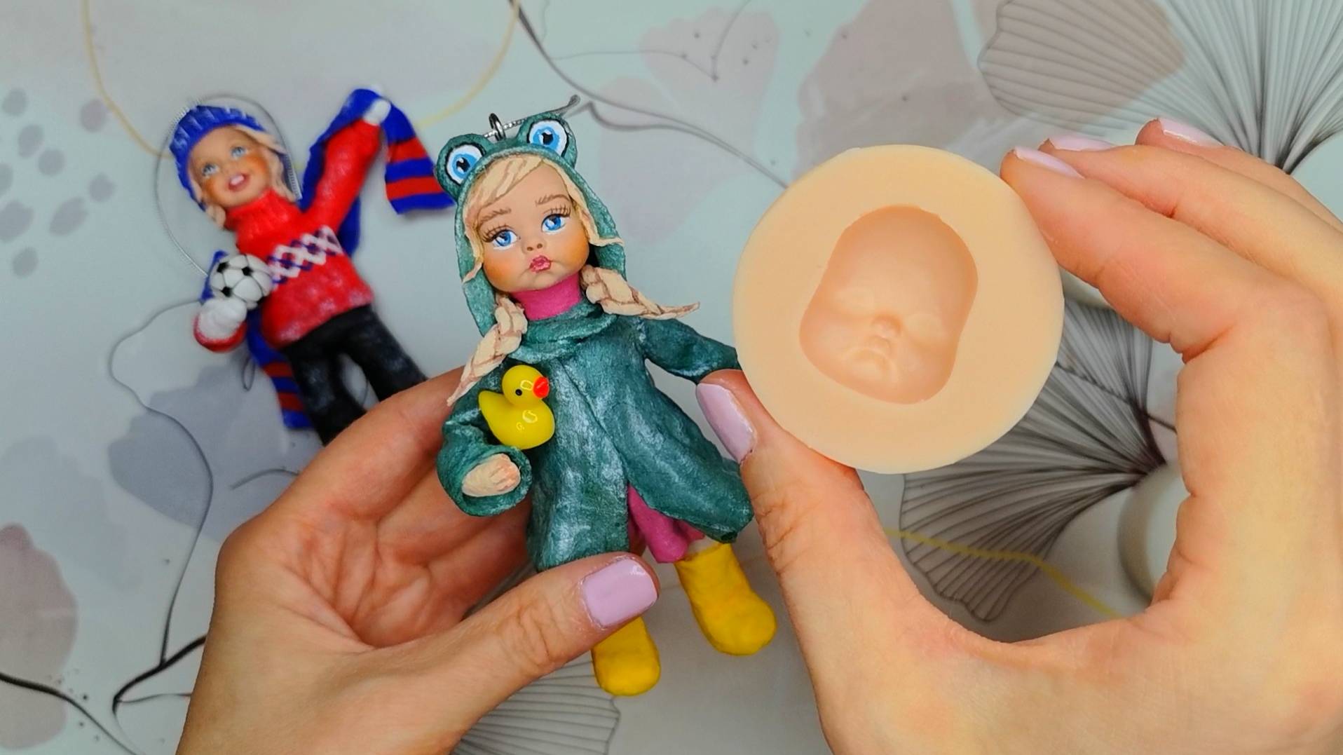 Как сделать личико для ватной елочной игрушки? Как самостоятельно сделать массу для лепки? смотреть онлайн