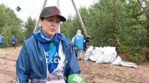Больше 40 кубометров мусора собрали сыктывкарцы в рамках экологической акции «Речная лента»