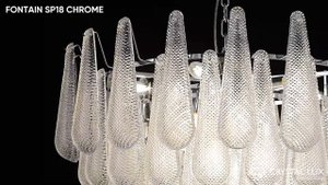 FONTAIN SP18 CHROME | ЛЮСТРА | CRYSTAL LUX