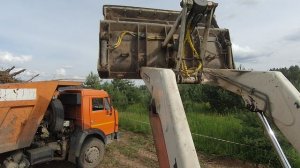 корчевание передним ковшем, планировка, вывоз мусора 14 погрузка