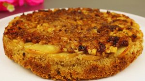 Постный яблочный пирог. Без сахара! Без муки! Без яиц и молочный продуктов!