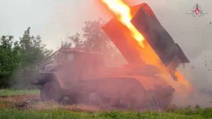 Боевая работа РСЗО «Град» группировки войск «Центр»