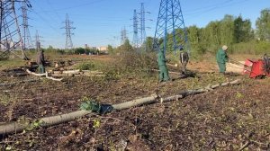 Дробилки веток Farmi Forest 260 на расчистке ЛЭП