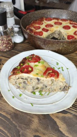 картофельная запеканка с шампиньонами