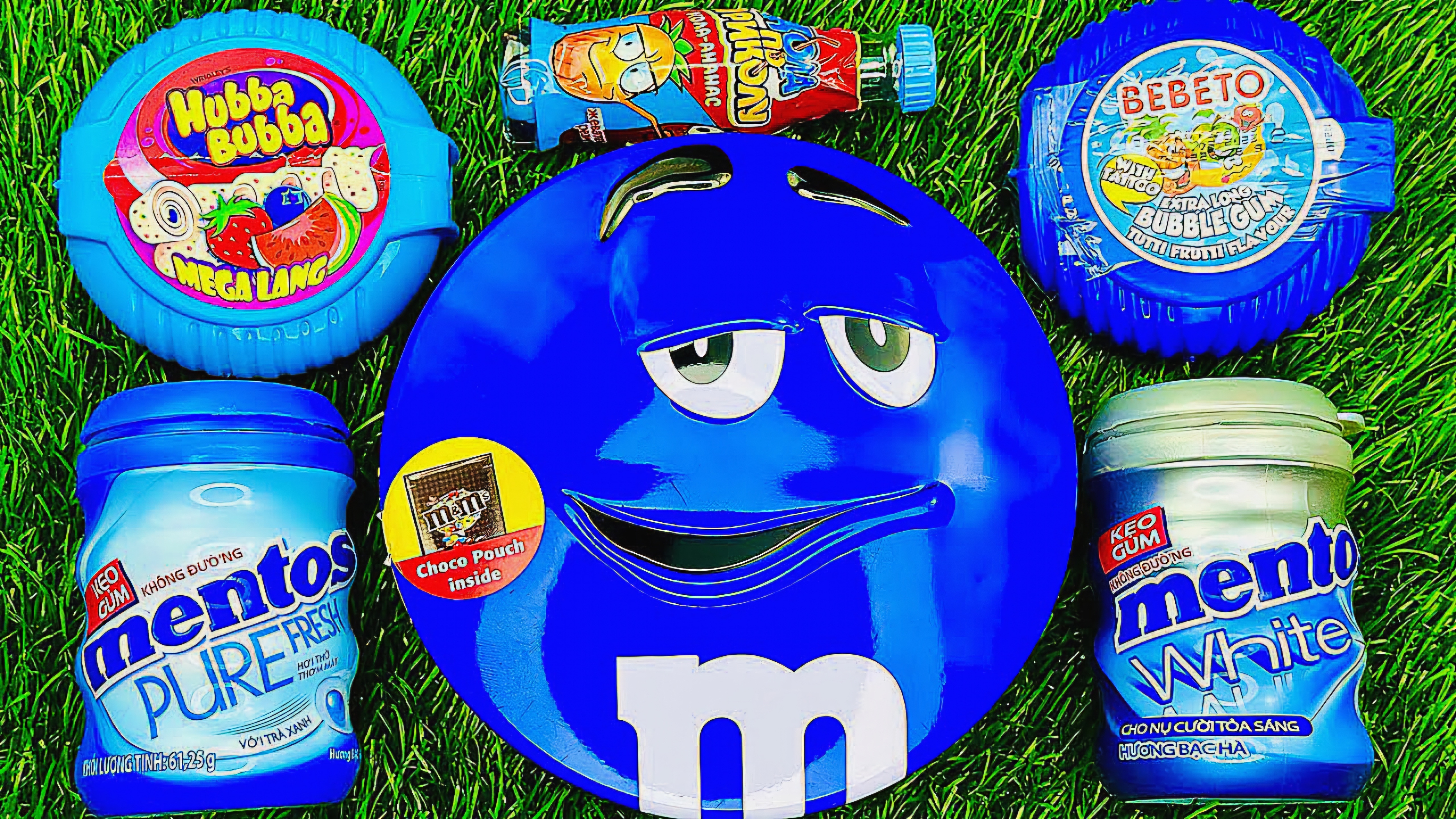 [АСМР] Распаковка и смешивание радужных конфет в банках M&M'S