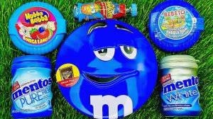 [АСМР] Распаковка и смешивание радужных конфет в банках M&M'S