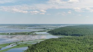 Полноводье речки Большой Посол. Посёлок Зайцева речка.