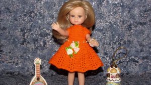 Авторские👗 вязаные наряды для кукол Паола Рейна мини 21 см (Doll dress for Paola Reina mini 21 sm)