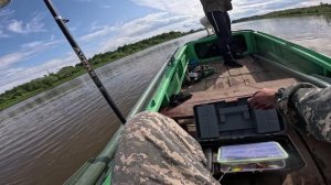 Рыбалка на блесну на лодке Казанка!