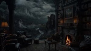 Звуки дождя и уютная атмосфера для сна.Расслабляющий камин.