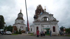 Освящение купола Владимирской церкви храмового комплекса Николо-Погоста
