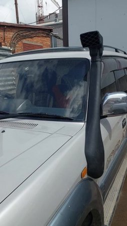 TOYOTA LAND CRUISER PRADO 95 1KZ установка шноркеля