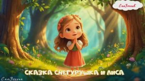 Сказка снегурушка и лиса мультфильм|АудиоСказка|народные|детские|рассказ|онлайн|мультфильм|