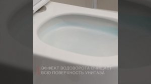TITO Чаша подвесного унитаза безободкового с вихревым смывом, в комплекте с сиденьем AM2380CHRV/SC