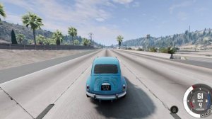 Большой тест на разгон и остановку всех машин в Beam NG 1 серия