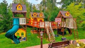 Проект детского городка из дерева