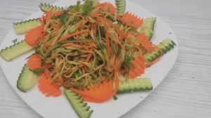 САЛАТ Из МОЛОДОГО КАБАЧКА перед которыми НИКТО не устоит!!СРАЗУ Готовила 2 РАЗА И ВСЕ Равно МАЛО👍