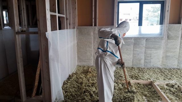 Монтаж насыпного утеплителя вручную базальтовый сыпучий утеплитель задувной смотреть онлайн