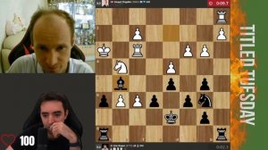 КОГОТЬ БОБРА ПОШЕЛ В СТРОЙ! // GM СЕРГЕЙ ЖИГАЛКО vs IM ЭРИК РОЗЕН #chess #шахматы #titledtuesday